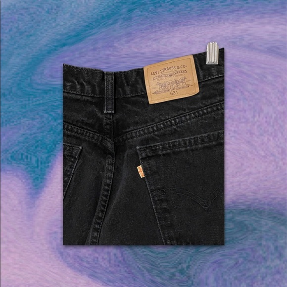 ♥︎ Levi’s RARE 631 Vintage Orange/White Tab Jeans ♥︎ - Picture 3 of 6